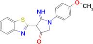 4-(1,3-benzothiazol-2-yl)-5-imino-1-(4-methoxyphenyl)pyrrolidin-3-one