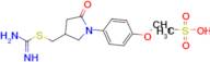 (1-(4-Methoxyphenyl)-5-oxopyrrolidin-3-yl)methyl carbamimidothioate methanesulfonate