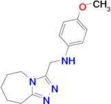 4-Methoxy-N-((6,7,8,9-tetrahydro-5h-[1,2,4]triazolo[4,3-a]azepin-3-yl)methyl)aniline