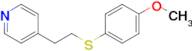 4-(2-((4-Methoxyphenyl)thio)ethyl)pyridine