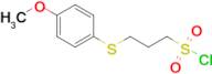 3-((4-Methoxyphenyl)thio)propane-1-sulfonyl chloride