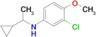 3-Chloro-N-(1-cyclopropylethyl)-4-methoxyaniline