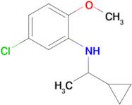 5-Chloro-N-(1-cyclopropylethyl)-2-methoxyaniline