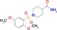 1-((2,5-Dimethoxyphenyl)sulfonyl)piperidine-4-carboxamide