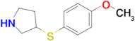 3-((4-Methoxyphenyl)thio)pyrrolidine