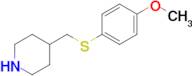 4-(((4-Methoxyphenyl)thio)methyl)piperidine