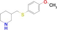 3-(((4-Methoxyphenyl)thio)methyl)piperidine