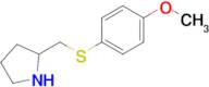 2-(((4-Methoxyphenyl)thio)methyl)pyrrolidine