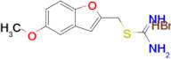 (5-Methoxybenzofuran-2-yl)methyl carbamimidothioate hydrobromide