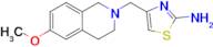 4-[(6-methoxy-1,2,3,4-tetrahydroisoquinolin-2-yl)methyl]-1,3-thiazol-2-amine