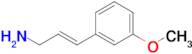 (E)-3-(3-Methoxyphenyl)prop-2-en-1-amine