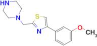 4-(3-Methoxyphenyl)-2-(piperazin-1-ylmethyl)thiazole