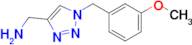 (1-(3-Methoxybenzyl)-1h-1,2,3-triazol-4-yl)methanamine