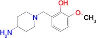 2-((4-Aminopiperidin-1-yl)methyl)-6-methoxyphenol