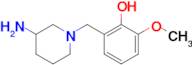 2-((3-Aminopiperidin-1-yl)methyl)-6-methoxyphenol