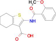 2-(2-Methoxybenzamido)-4,5,6,7-tetrahydrobenzo[b]thiophene-3-carboxylic acid