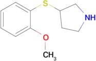 3-((2-Methoxyphenyl)thio)pyrrolidine