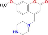 7-Methoxy-4-(piperazin-1-ylmethyl)-2h-chromen-2-one