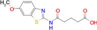 5-((6-Methoxybenzo[d]thiazol-2-yl)amino)-5-oxopentanoic acid