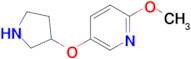 2-Methoxy-5-(pyrrolidin-3-yloxy)pyridine