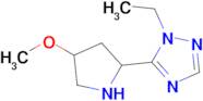 1-Ethyl-5-(4-methoxypyrrolidin-2-yl)-1h-1,2,4-triazole