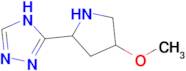 3-(4-methoxypyrrolidin-2-yl)-4H-1,2,4-triazole