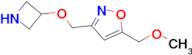 3-((Azetidin-3-yloxy)methyl)-5-(methoxymethyl)isoxazole