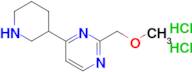 2-(Methoxymethyl)-4-(piperidin-3-yl)pyrimidine dihydrochloride