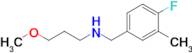 n-(4-Fluoro-3-methylbenzyl)-3-methoxypropan-1-amine