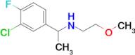 1-(3-Chloro-4-fluorophenyl)-N-(2-methoxyethyl)ethan-1-amine