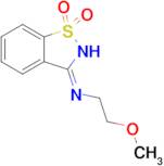 3-[(2-methoxyethyl)imino]-2,3-dihydro-1λ⁶,2-benzothiazole-1,1-dione