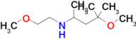 4-Methoxy-N-(2-methoxyethyl)-4-methylpentan-2-amine