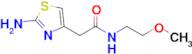 2-(2-amino-1,3-thiazol-4-yl)-N-(2-methoxyethyl)acetamide