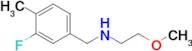 n-(3-Fluoro-4-methylbenzyl)-2-methoxyethan-1-amine