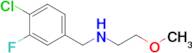 n-(4-Chloro-3-fluorobenzyl)-2-methoxyethan-1-amine