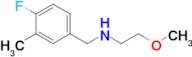 n-(4-Fluoro-3-methylbenzyl)-2-methoxyethan-1-amine