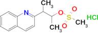 3-(Quinolin-2-yl)butan-2-yl methanesulfonate hydrochloride