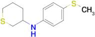 n-(4-(Methylthio)phenyl)tetrahydro-2h-thiopyran-3-amine