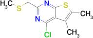 4-Chloro-5,6-dimethyl-2-((methylthio)methyl)thieno[2,3-d]pyrimidine