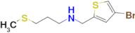 n-((4-Bromothiophen-2-yl)methyl)-3-(methylthio)propan-1-amine