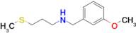 n-(3-Methoxybenzyl)-3-(methylthio)propan-1-amine