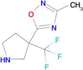 3-Methyl-5-(3-(trifluoromethyl)pyrrolidin-3-yl)-1,2,4-oxadiazole