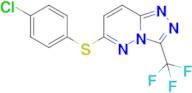 6-((4-Chlorophenyl)thio)-3-(trifluoromethyl)-[1,2,4]triazolo[4,3-b]pyridazine