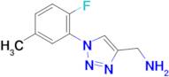 (1-(2-Fluoro-5-methylphenyl)-1h-1,2,3-triazol-4-yl)methanamine