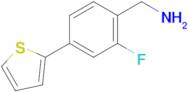 (2-Fluoro-4-(thiophen-2-yl)phenyl)methanamine