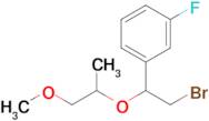 1-(2-Bromo-1-((1-methoxypropan-2-yl)oxy)ethyl)-3-fluorobenzene