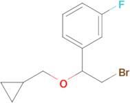 1-(2-Bromo-1-(cyclopropylmethoxy)ethyl)-3-fluorobenzene