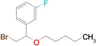 1-(2-Bromo-1-(pentyloxy)ethyl)-3-fluorobenzene