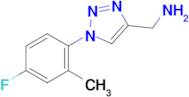 (1-(4-Fluoro-2-methylphenyl)-1h-1,2,3-triazol-4-yl)methanamine