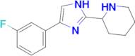 2-[4-(3-fluorophenyl)-1H-imidazol-2-yl]piperidine